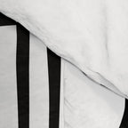 Mid Century Modern Scandinavian Geometric 132 Black and White Comforter Gallery Image 4