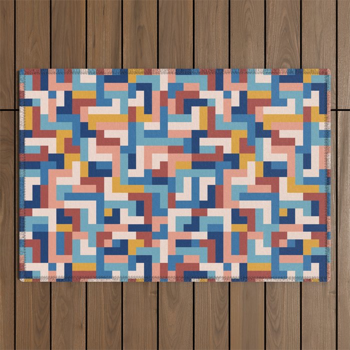 Boho M Tetris C Outdoor Rug Gallery Image 1