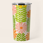 Minimalist Floral Art  Travel Mug Gallery Image 1