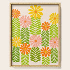 Minimalist Floral Art  Serving Tray Gallery Image 1