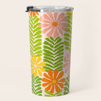 Minimalist Floral Art  Travel Mug Gallery Image 3