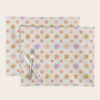 Vintage floral art pattern Placemat Gallery Image 1