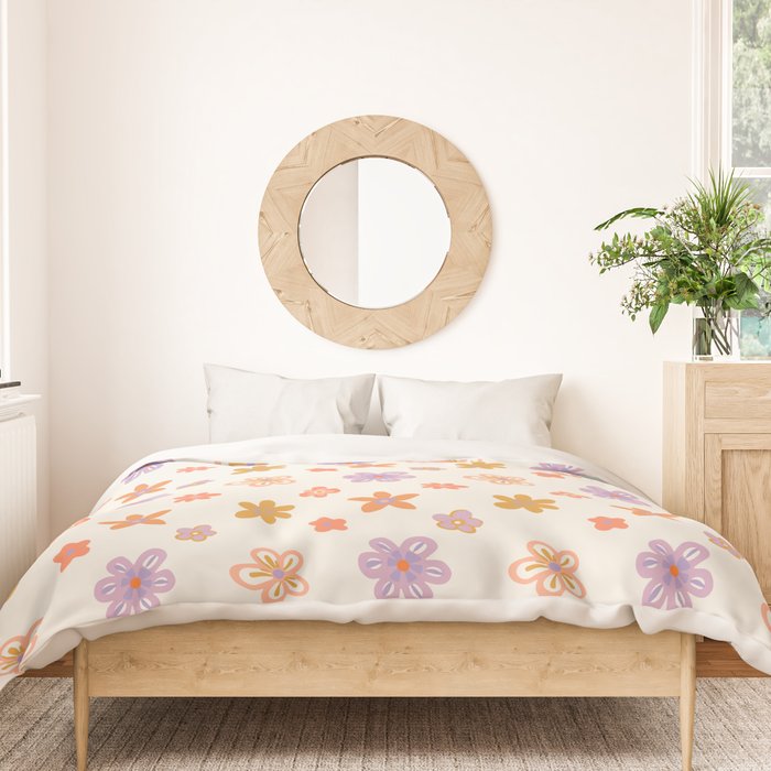 Vintage floral art pattern Duvet Cover Gallery Image 3