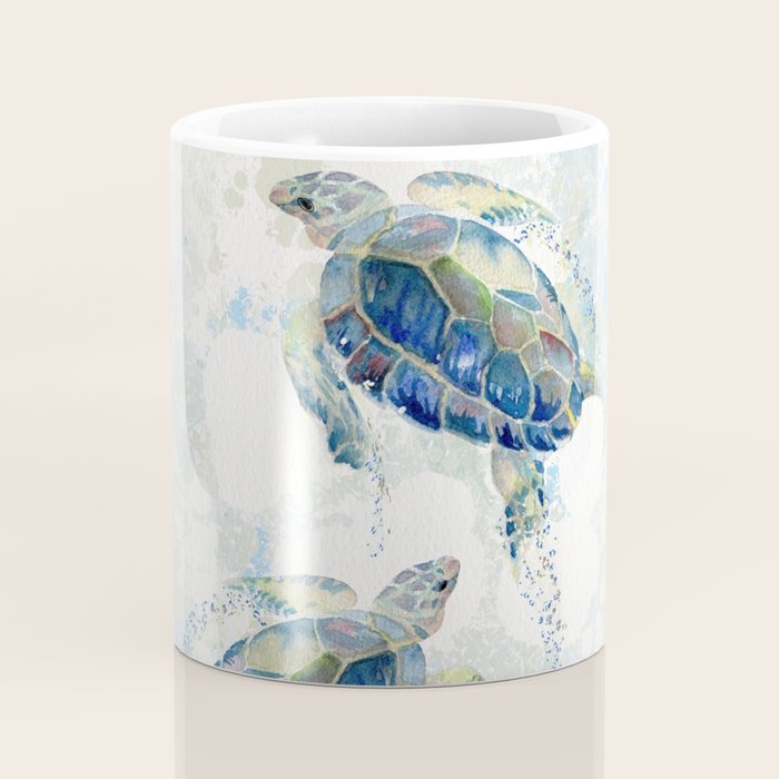 Swimming Together 2 - Sea Turtle  Coffee Mug Gallery Image 4