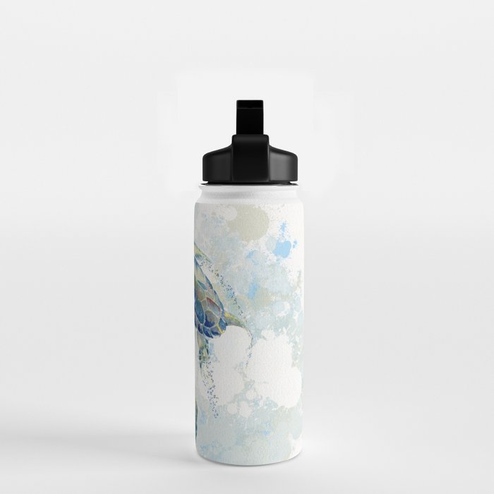 Swimming Together 2 - Sea Turtle  Water Bottle Gallery Image 2