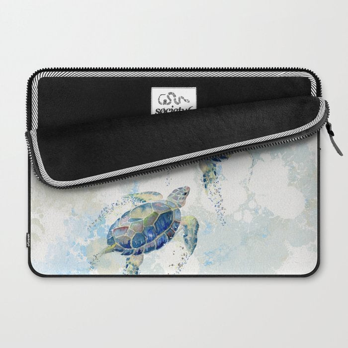 Swimming Together 2 - Sea Turtle  Laptop Sleeve Gallery Image 2