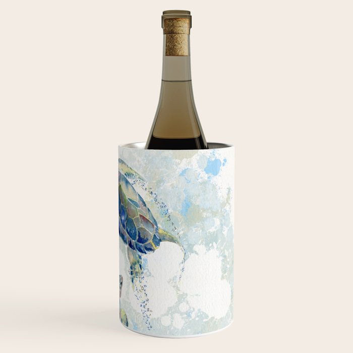 Swimming Together 2 - Sea Turtle  Wine Chiller Gallery Image 3