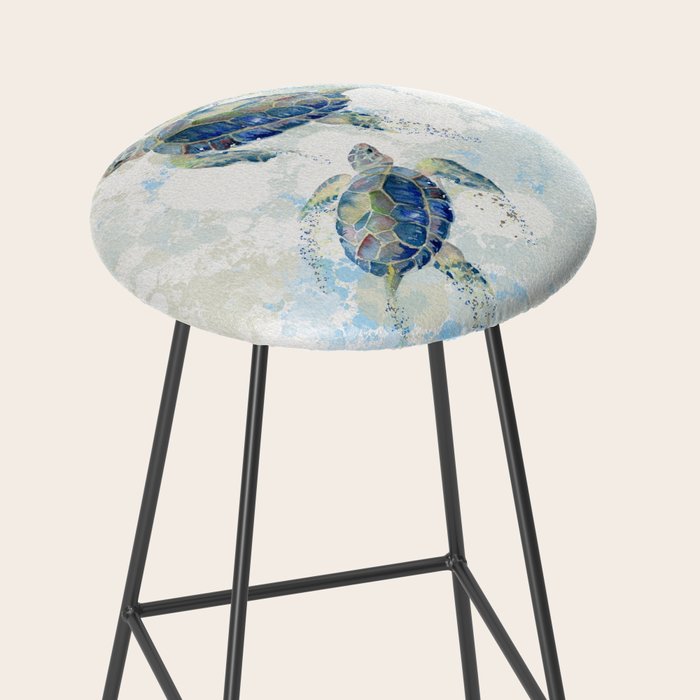 Swimming Together 2 - Sea Turtle  Stool Gallery Image 2