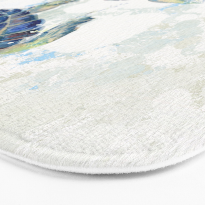 Swimming Together 2 - Sea Turtle  Bath Mat Gallery Image 3