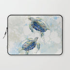 Swimming Together 2 - Sea Turtle  Laptop Sleeve Gallery Image 1