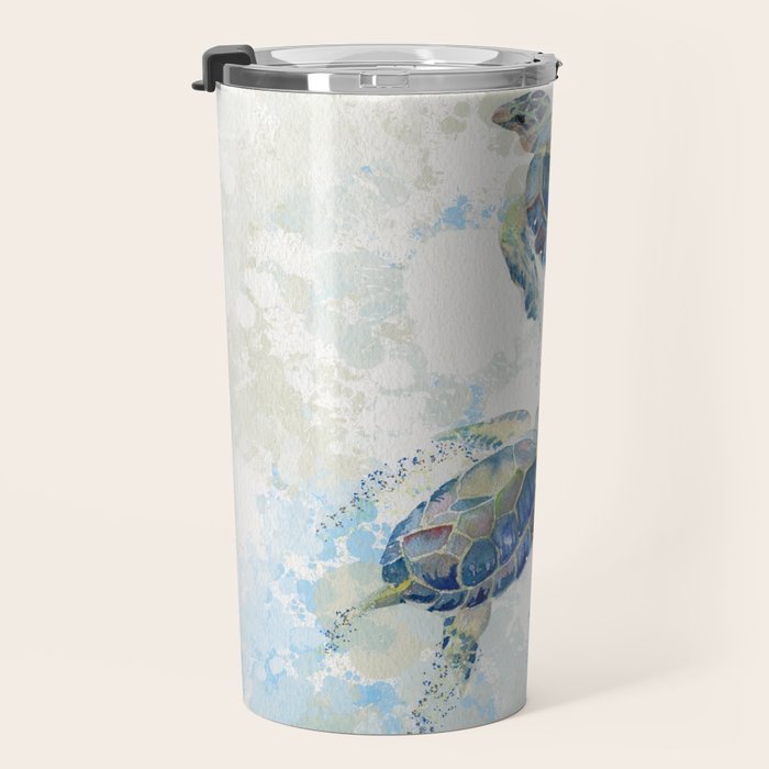 Swimming Together 2 - Sea Turtle  Travel Mug Gallery Image 3
