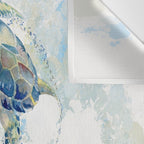 Swimming Together 2 - Sea Turtle  Wall Tapestry Gallery Image 3