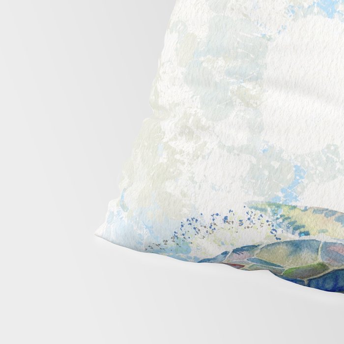 Swimming Together 2 - Sea Turtle  Pillow Sham Gallery Image 4