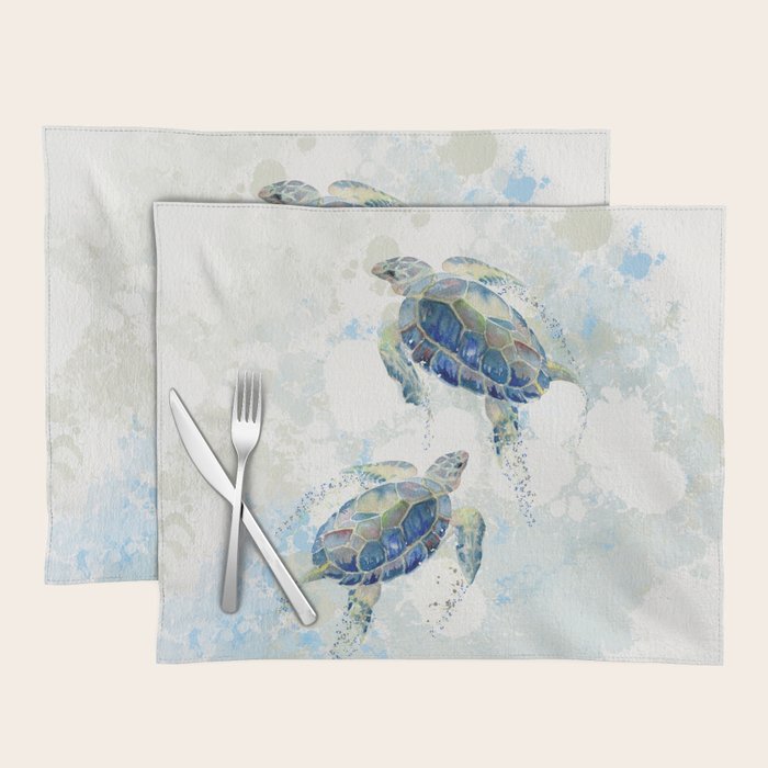 Swimming Together 2 - Sea Turtle  Placemat Gallery Image 1