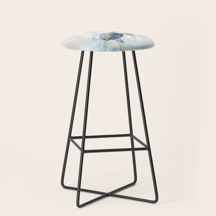 Swimming Together 2 - Sea Turtle  Stool Gallery Image 1