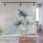 Swimming Together 2 - Sea Turtle  Wall Mural Gallery Image 1