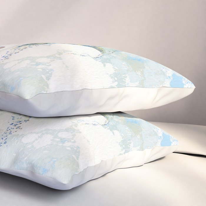 Swimming Together 2 - Sea Turtle  Pillow Sham Gallery Image 3
