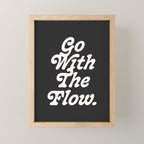 Go with the flow. Mini Art Print Gallery Image 1