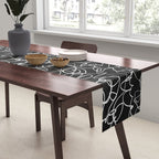 Onyx: Mid Century Abstract Art Table Runner Gallery Image 2
