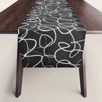 Onyx: Mid Century Abstract Art Table Runner Gallery Image 1