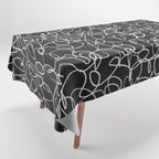 Onyx: Mid Century Abstract Art Tablecloth Gallery Image 1