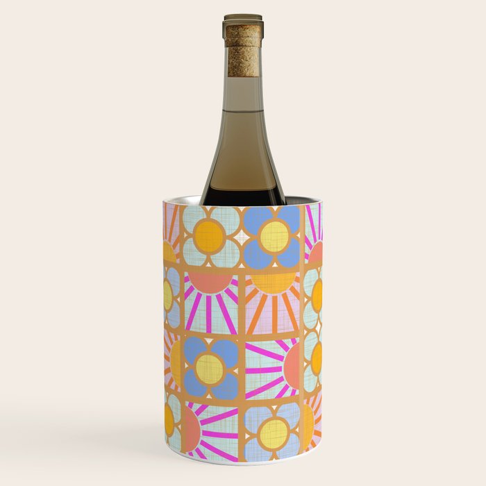 Sun and Blooms Patchwork Wine Chiller Gallery Image 1