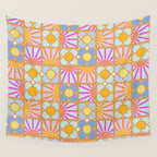 Sun and Blooms Patchwork Wall Tapestry Gallery Image 4