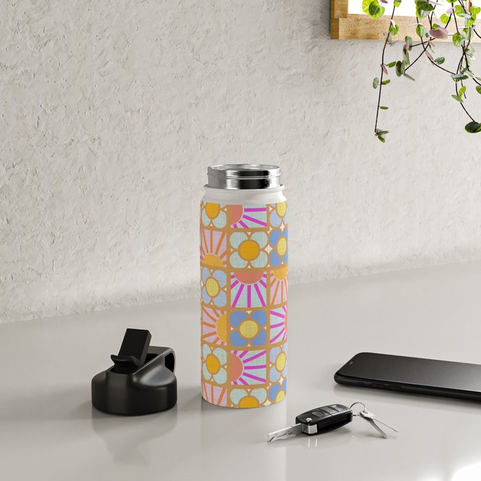 Sun and Blooms Patchwork Water Bottle Gallery Image 4