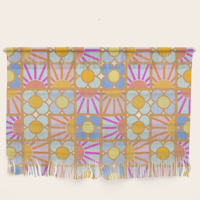 Sun and Blooms Patchwork Wall Hanging Gallery Image 1
