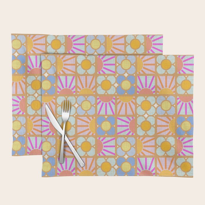 Sun and Blooms Patchwork Placemat Gallery Image 1