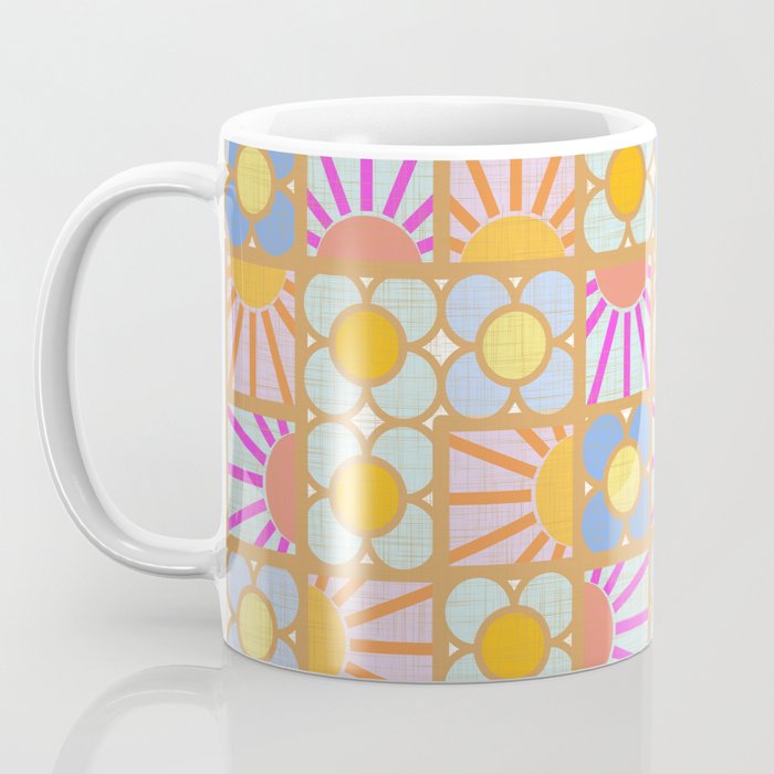 Sun and Blooms Patchwork Coffee Mug Gallery Image 3
