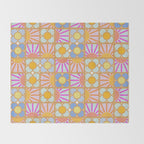 Sun and Blooms Patchwork Throw Blanket Gallery Image 2