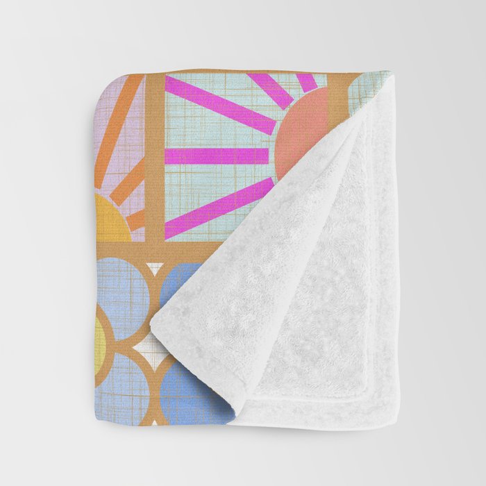 Sun and Blooms Patchwork Throw Blanket Gallery Image 3