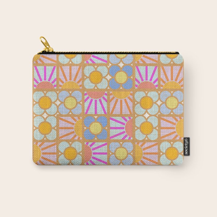 Sun and Blooms Patchwork Carry All Pouch Gallery Image 1