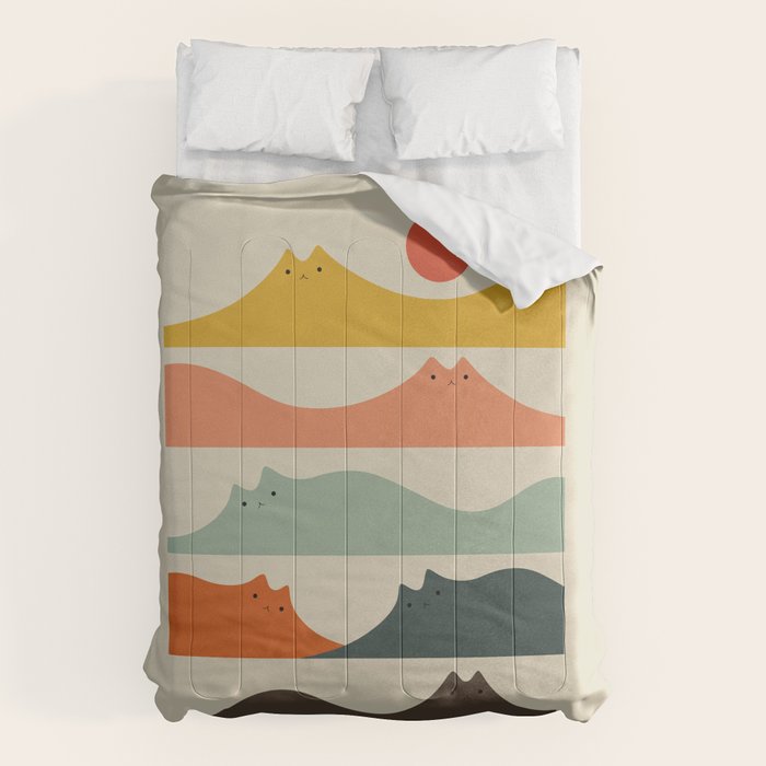 Cat Landscape 141 Comforter Gallery Image 6