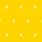 White Lightning Bolt pattern on Yellow background Coffee Mug Gallery Image 2