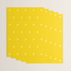White Lightning Bolt pattern on Yellow background Wrapping Paper Gallery Image 3