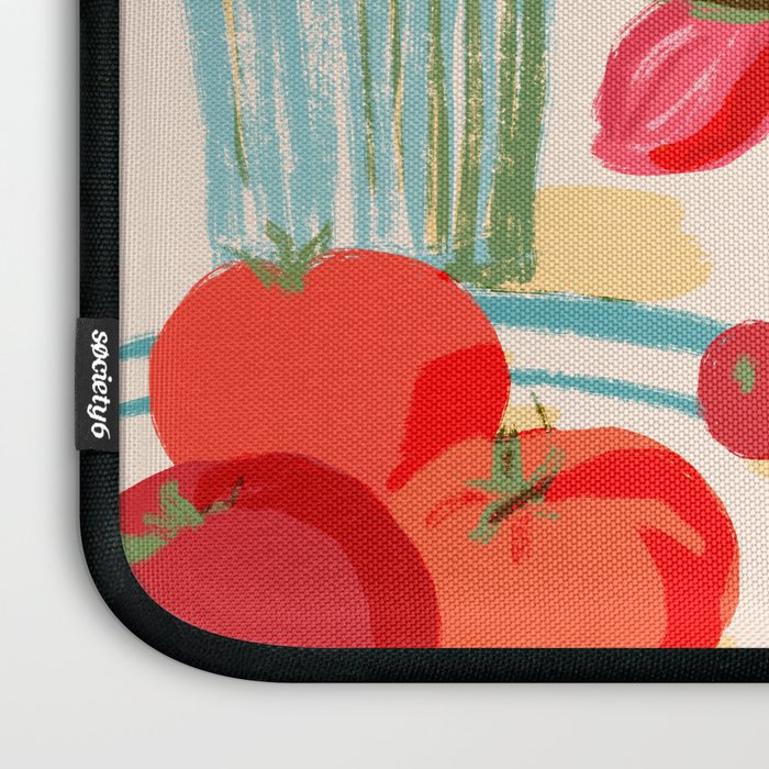 Fresh Tomatoes and Flowers Laptop Sleeve Gallery Image 3