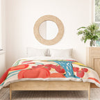 Fresh Tomatoes and Flowers Duvet Cover Gallery Image 3