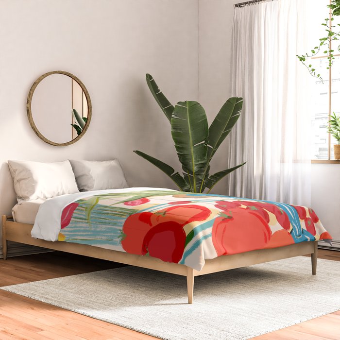 Fresh Tomatoes and Flowers Comforter Gallery Image 2