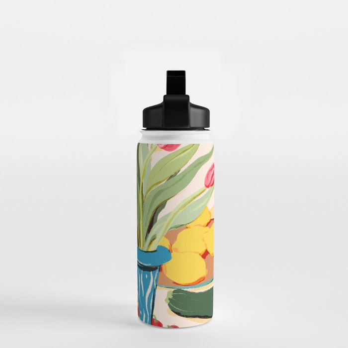 Fresh Tomatoes and Flowers Water Bottle Gallery Image 2