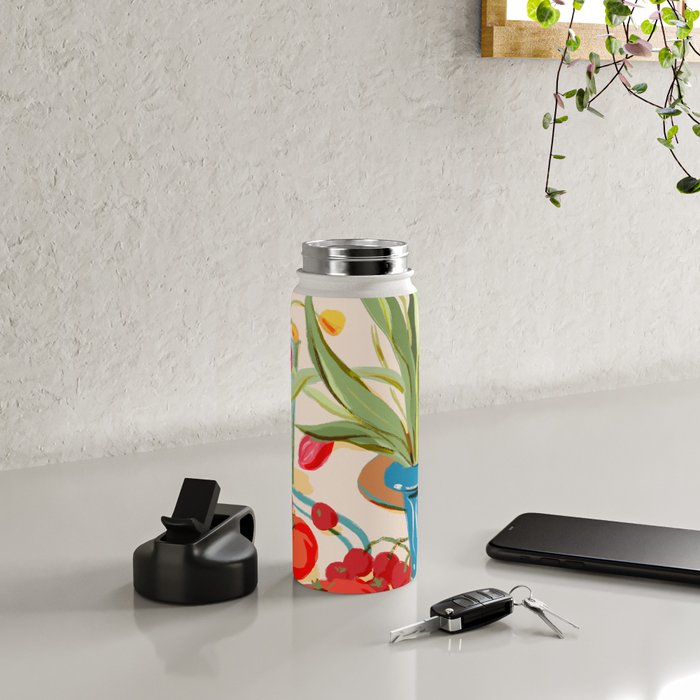Fresh Tomatoes and Flowers Water Bottle Gallery Image 4