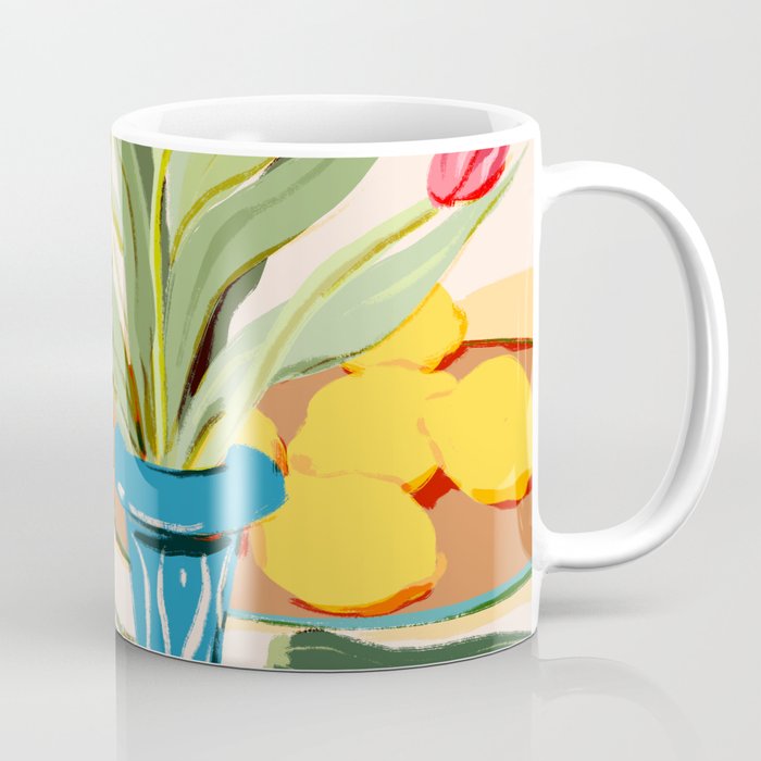 Fresh Tomatoes and Flowers Coffee Mug Gallery Image 1