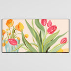 Fresh Tomatoes and Flowers Desk Mat Gallery Image 3