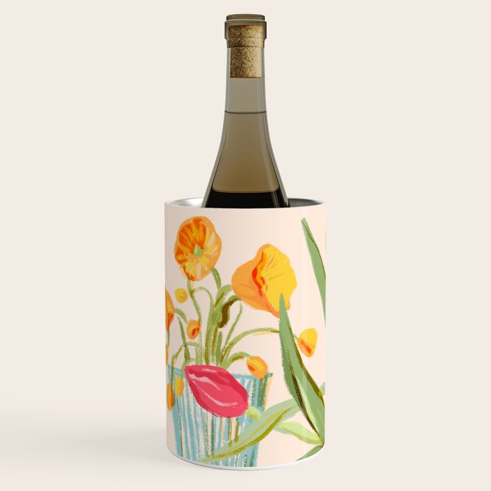 Fresh Tomatoes and Flowers Wine Chiller Gallery Image 2
