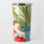 Fresh Tomatoes and Flowers Travel Mug Gallery Image 1