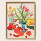 Fresh Tomatoes and Flowers Serving Tray Gallery Image 1
