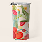 Fresh Tomatoes and Flowers Travel Mug Gallery Image 3