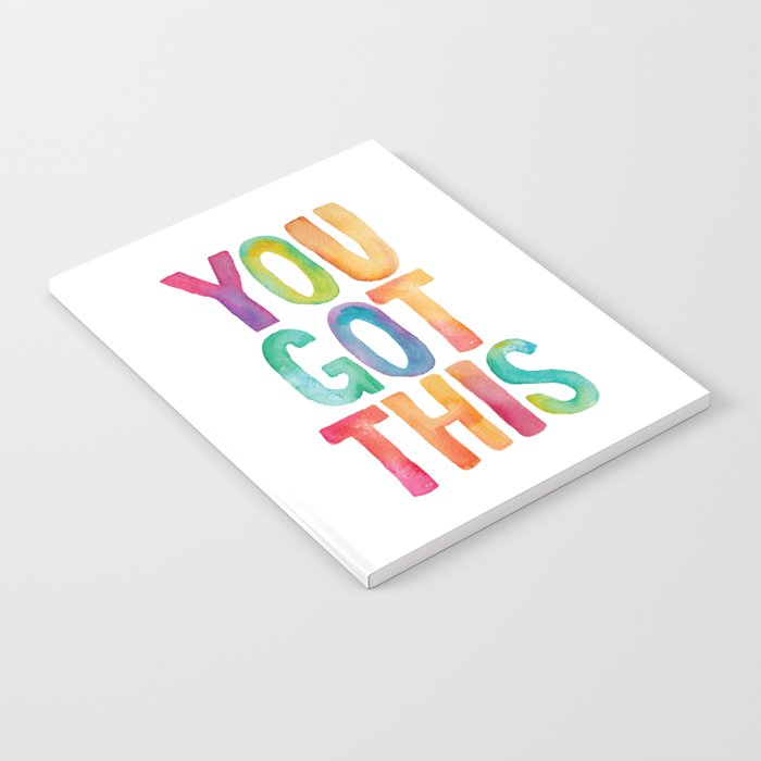 You Got This Rainbow Watercolor Notebook Gallery Image 1