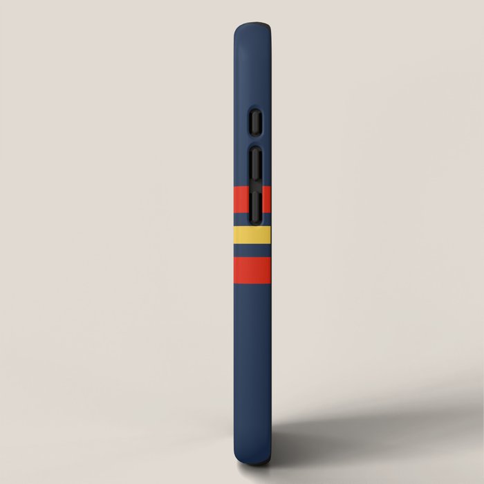 Akkorokamui - Classic Vintage Style Retro Stripes iPhone Case Gallery Image 2